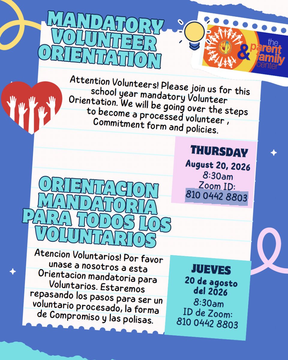 Volunteer Orientation 8-20-26